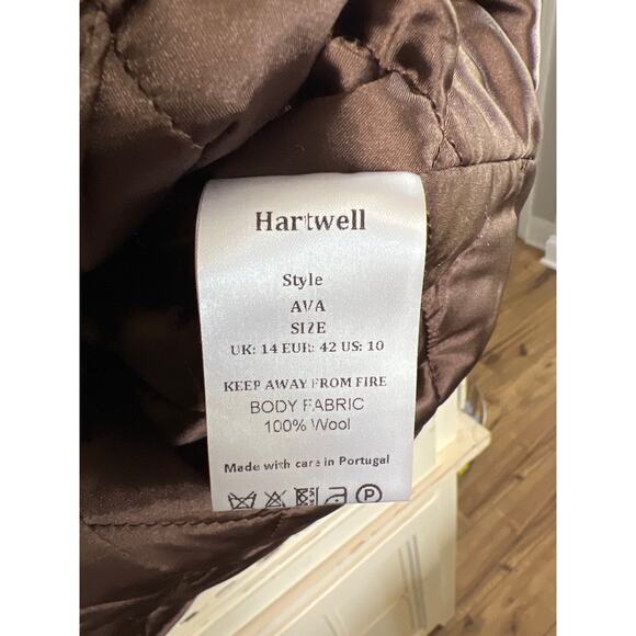 Hartwell US size 10 wool vest rust orange & brown - Picture 4 of 5